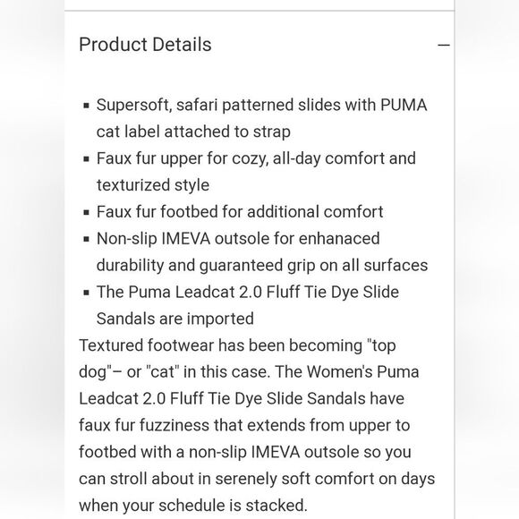 Puma Leadcat 2.0 Fluff Tie Dye Slide Sandal - Picture 5 of 13